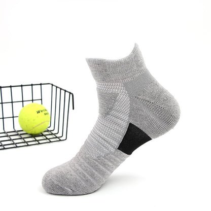 Professional Running Socks Cotton Thick Terry Socks Summer Basketball Tennis Men Sports Socks Shock Absorption Moisture Wicking