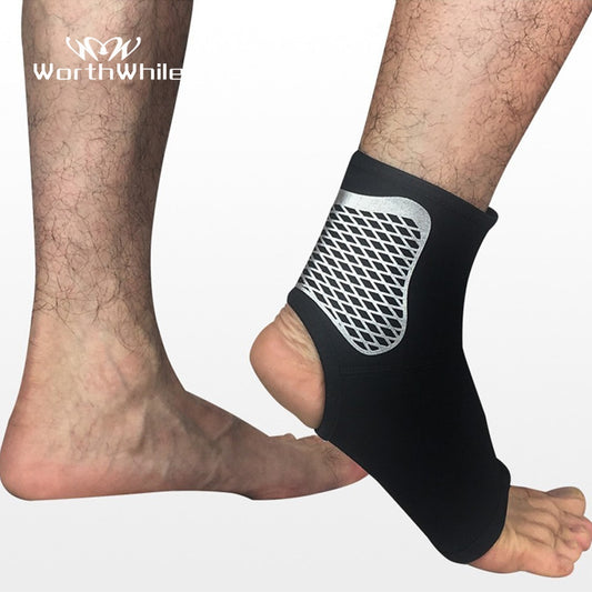 WorthWhile 1PC Sports Ankle Support Gym Fitness Compression Elastic Protective Gear Foot Straps Ankle Brace for Football Running