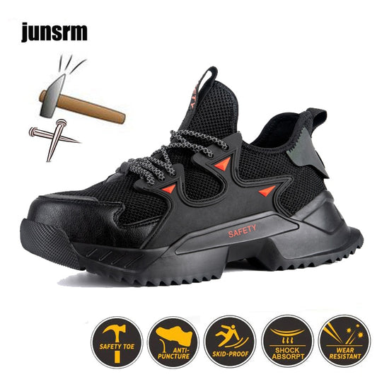 Lightweight safety shoes, comfortable, men and women sports, anti-piercing and foot protection, construction outdoor work boots