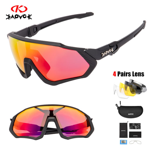 Polarized Sports Bicycle Bike Sunglasses Gafas Ciclismo MTB Cycling Glasses Eyewear Sunglasses Speed for Men Women 5Lens