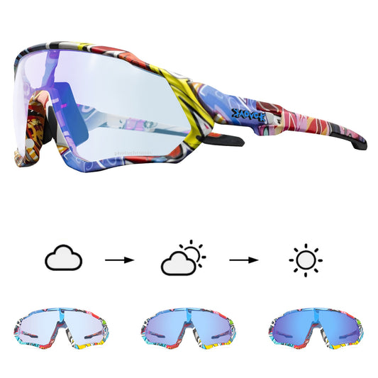 New Red Photochromic Cycling Glasses Gafas Ciclismo Fishing Sport Sunglasses MTB Bike Glasses Fietsbril Goggles Bicycle Eyewear
